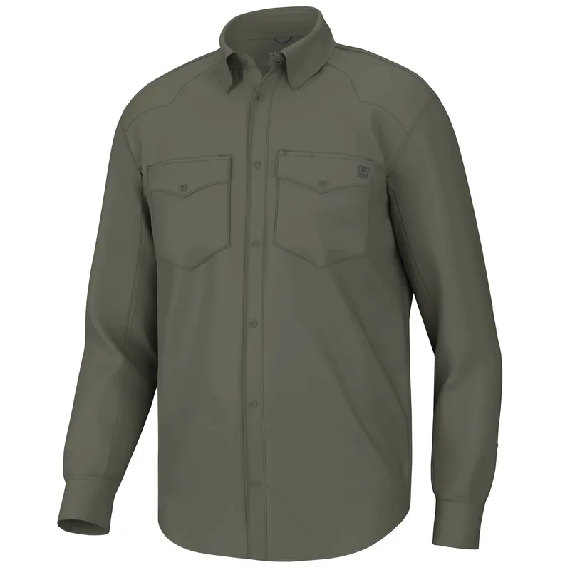 Men‘s Diamond Back Ls Shirt - Moss - Large