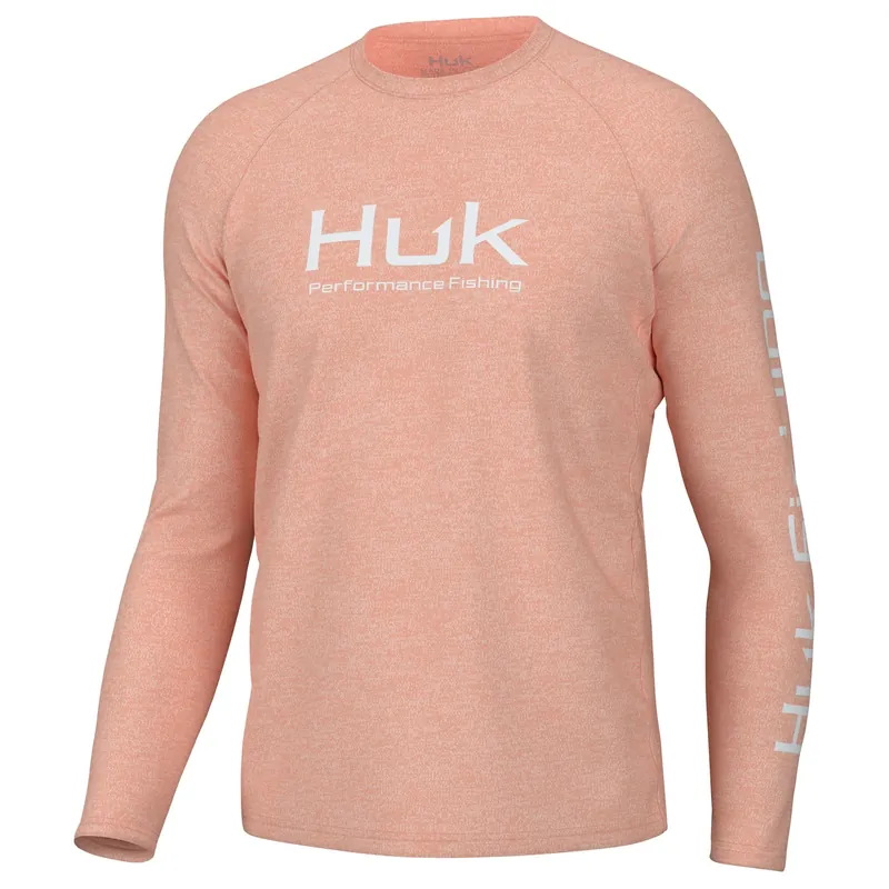 Men‘s Pursuit Ls Heather - Peach Nectar Heather - Large