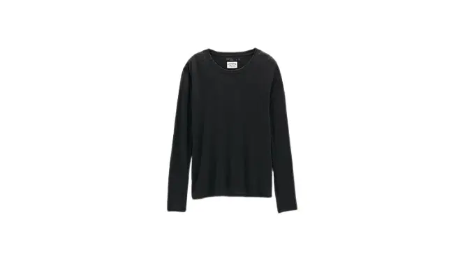Women‘s Cozy Up Long Sleeve Tee - Black - XS