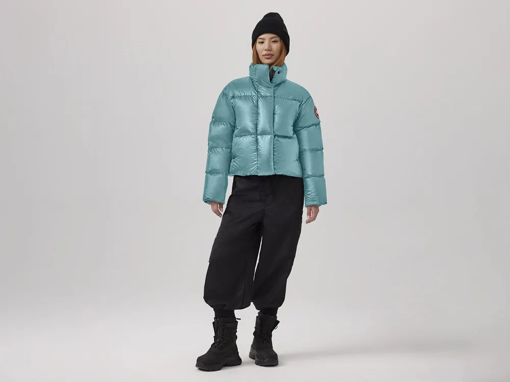Women‘s Cypress Cropped Puffer - Boulevard Blue - Medium
