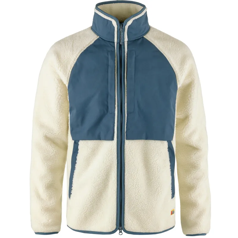 Men‘s Vardag Pile Jacket - Chalk White/indigo Blue - Medium