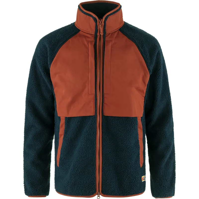 Men‘s Vardag Pile Jacket - Navy/autumn Leaf - Medium