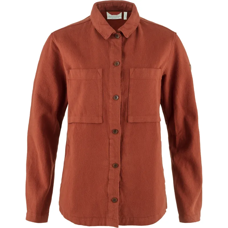 Women‘s Singi Flannel Overshirt - Autumn Leaf - Medium