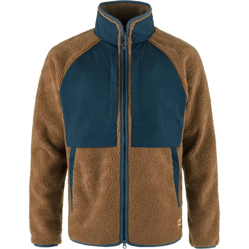 Men‘s Vardag Pile Jacket - Chestnut/navy - Medium