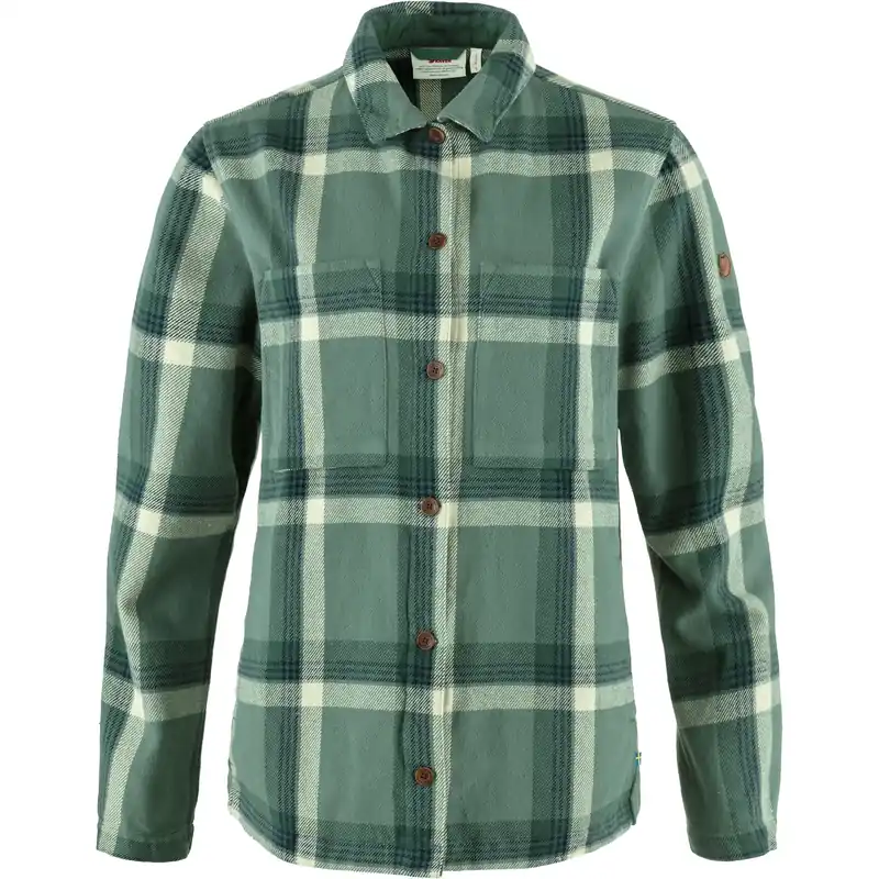 Women‘s Singi Flannel Overshirt - Patina Green/deep Patina - Small