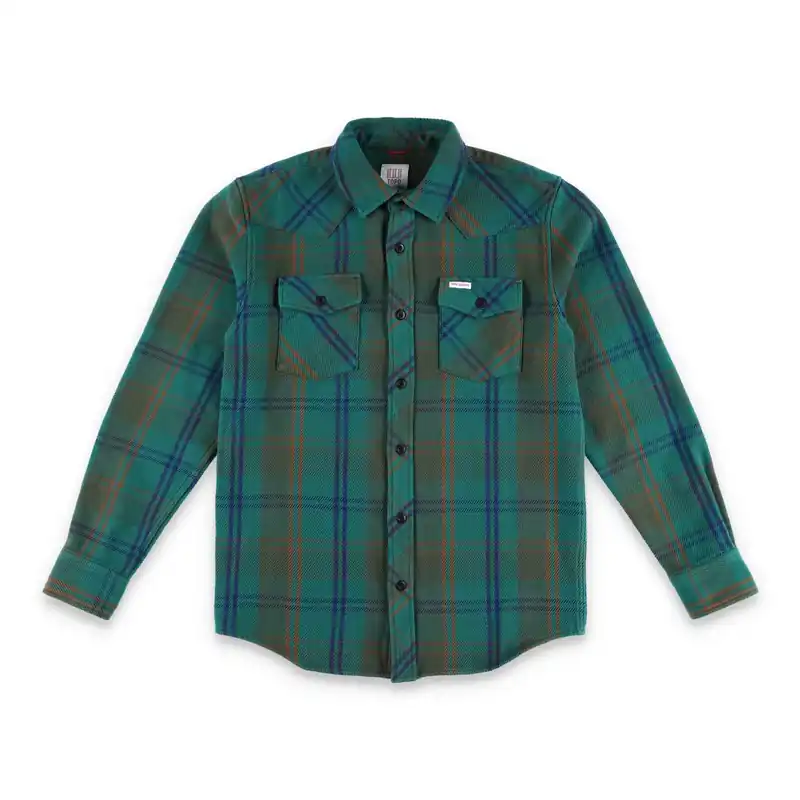 Men‘s Mountain Shirt Heavyweight - Green/earth Plaid - XL