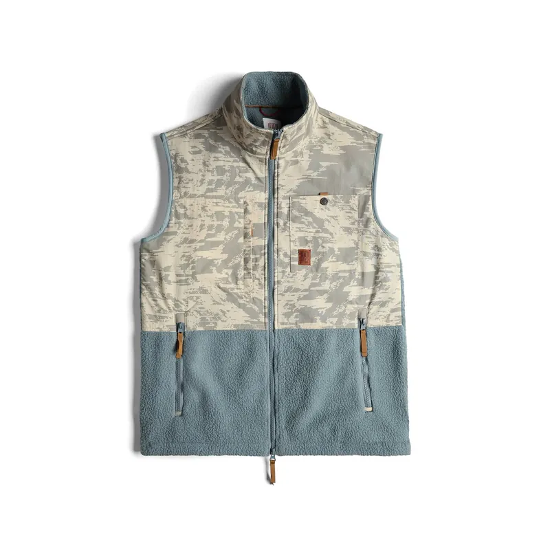 Men‘s Subalpine Fleece Vest Printed - Sand Multi - Medium