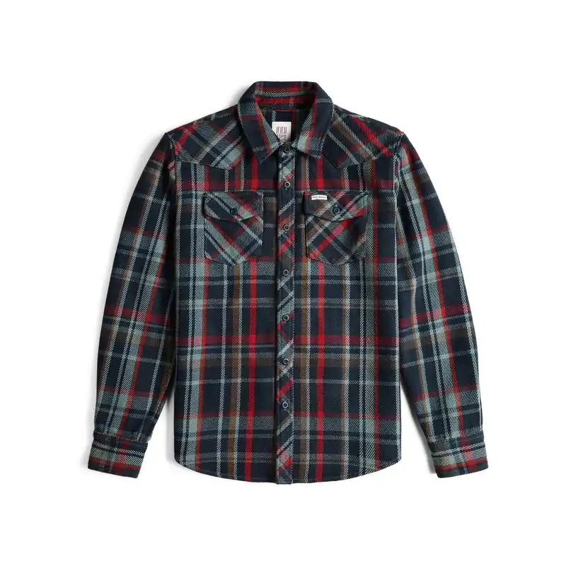 Men‘s Mountain Shirt Heavyweight - Pond Blue Multi Plaid - Small