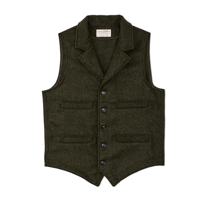 Men‘s Western Vest - Forest Green - Large