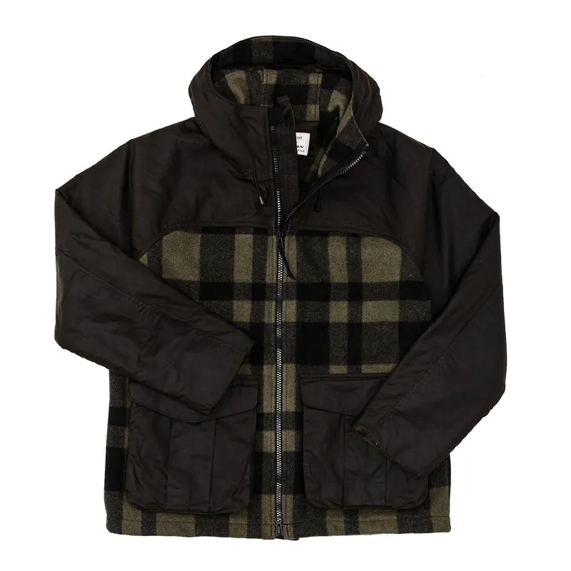 Men‘s Fg450 Mackinaw Wool Hunting Jacket - Otter Green/black - 2XL