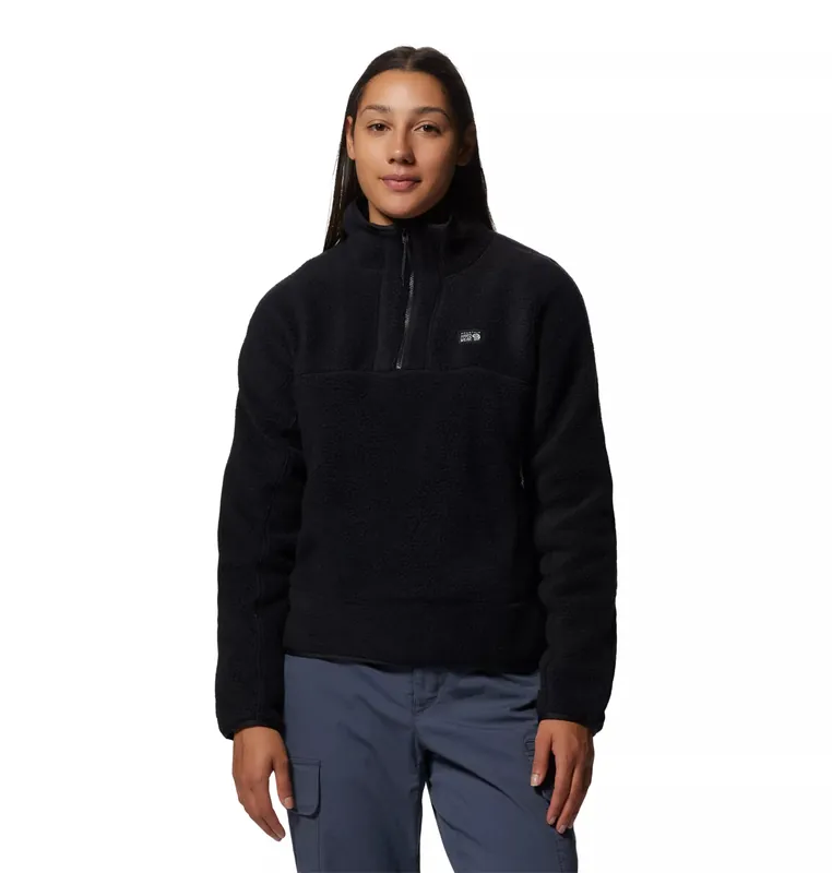Women‘s Hicamp Fleece Pullover - Black - XS