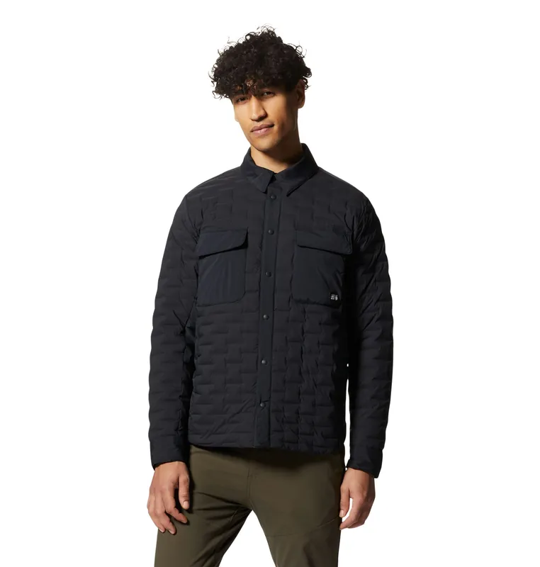 Men‘s Stretchdown Light Shacket - Black - Medium