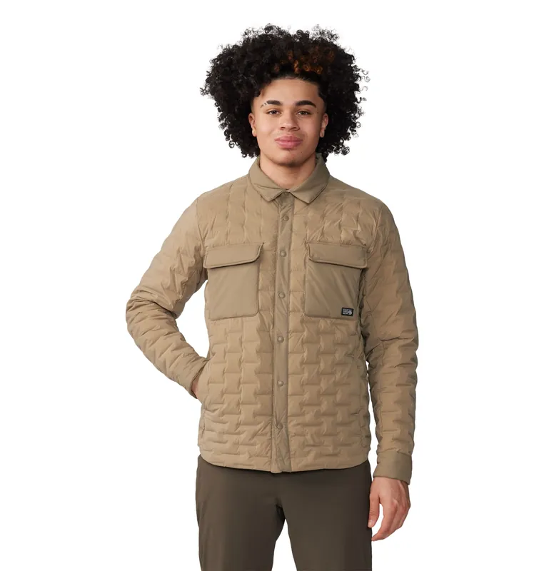 Men‘s Stretchdown Light Shacket - Trail Dust - Small
