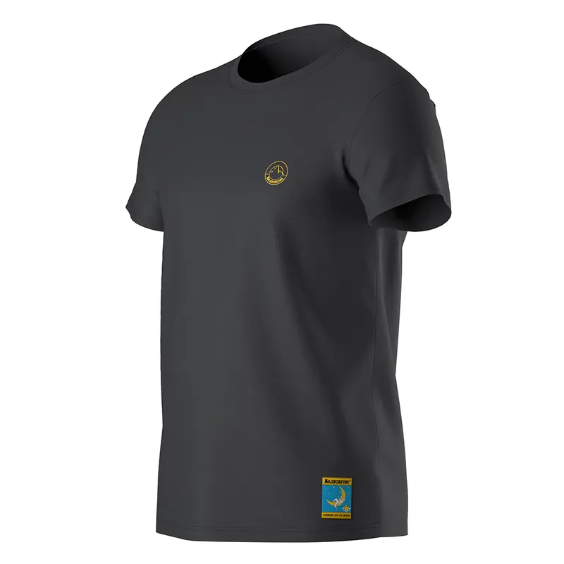 Men‘s Climbing On The Moon T-shirt - Carbon/giallo - XL