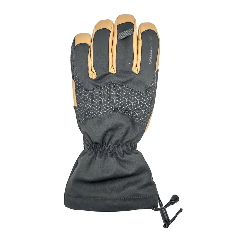 Alpine Guide Leather Gloves - Black/cedar - Medium