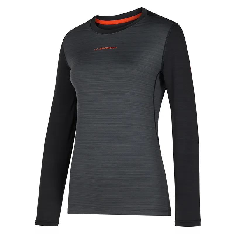 Women‘s Tour Long Sleeve - Carbon/cherry Tomato - XS