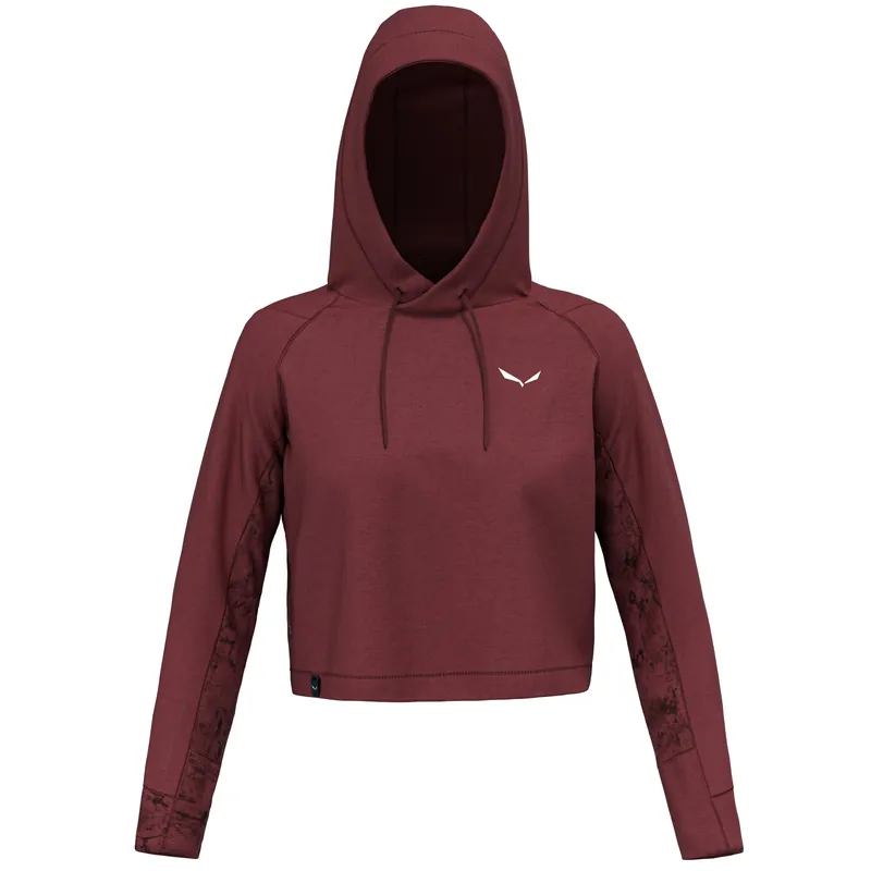 Women‘s Lavaredo Hemp Crop Hoody - Syrah - Medium