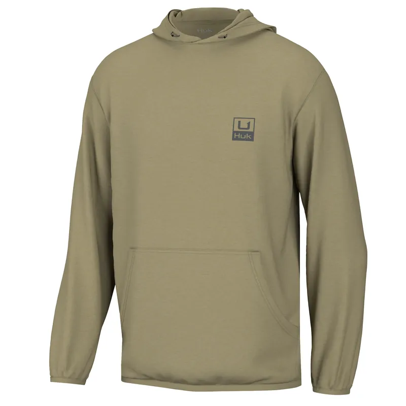 Men‘s d Up Performance Fleece Hoodie - Overland Heather - Medium