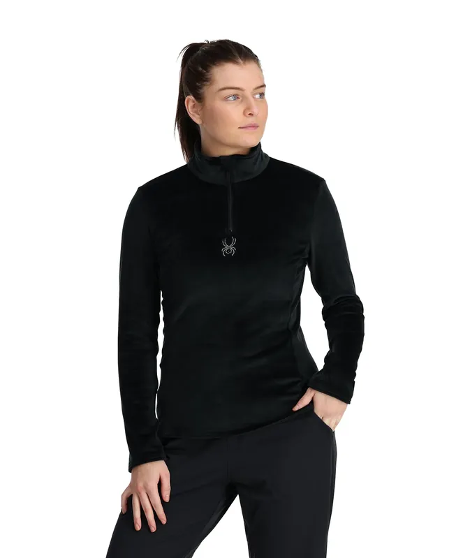Women‘s Shimmer Bug 1/2 Zip - Black - XS