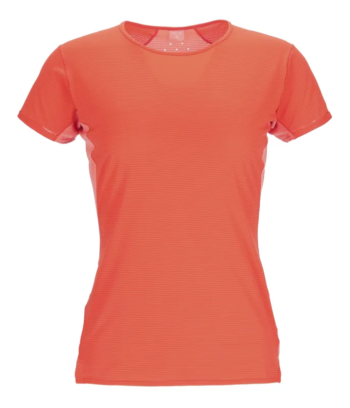 Rab Women‘s Sonic Ultra Tee - Red Grapefruit/Reef - XL