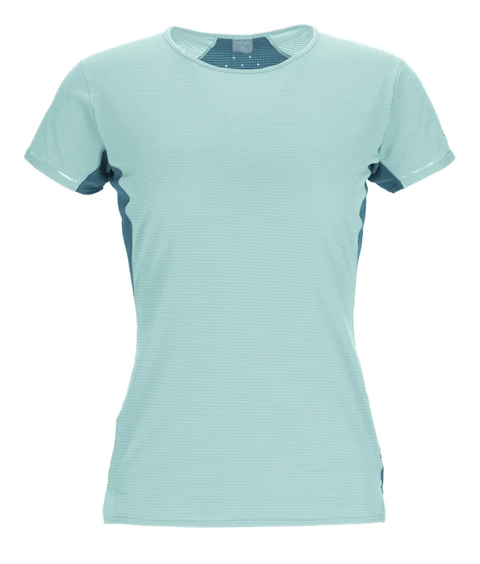 Rab Women‘s Sonic Ultra Tee - Meltwater/Ultramarine - XS