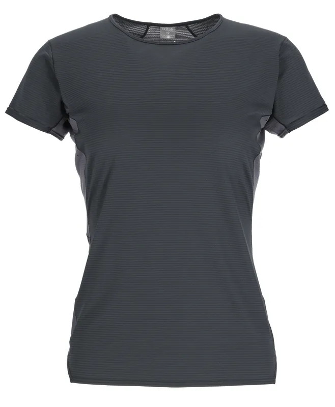 Rab Women‘s Sonic Ultra Tee - Beluga/Graphene - Small