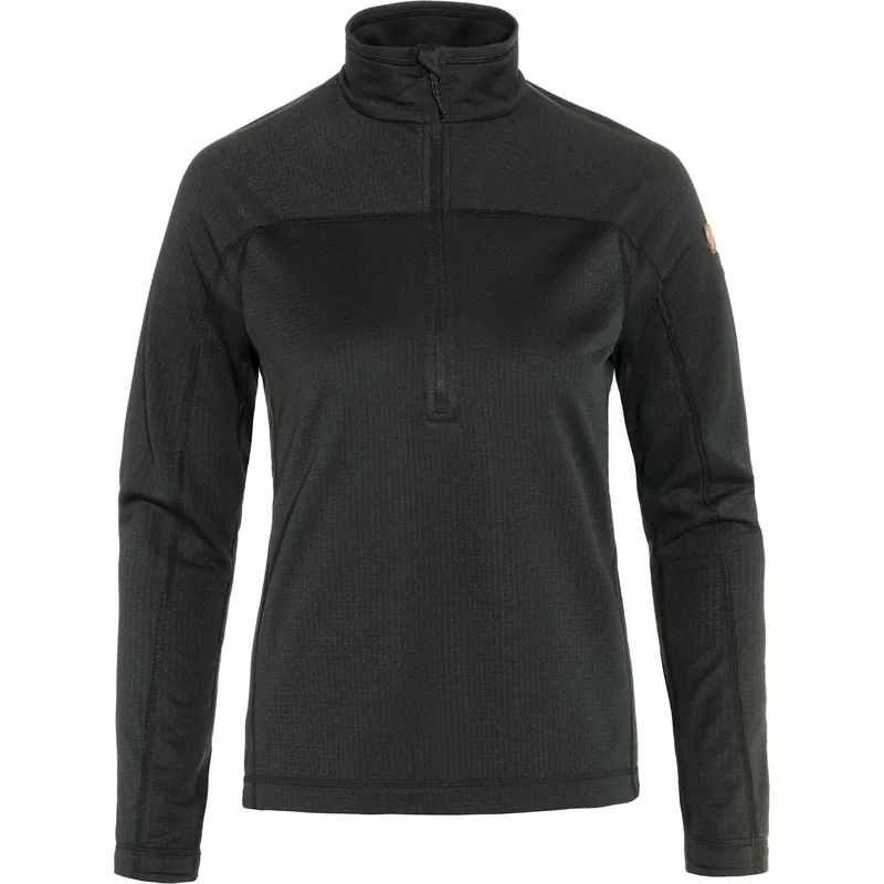 Women‘s Abisko Lite Fleece Half Zip - Black - Medium