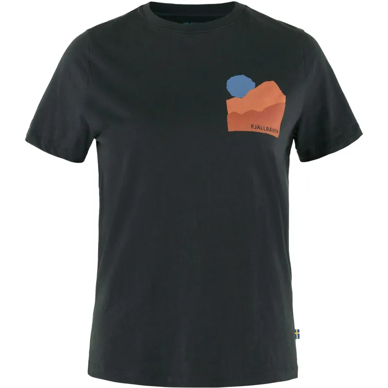 Women‘s Nature T-shirt - Black - 2XS