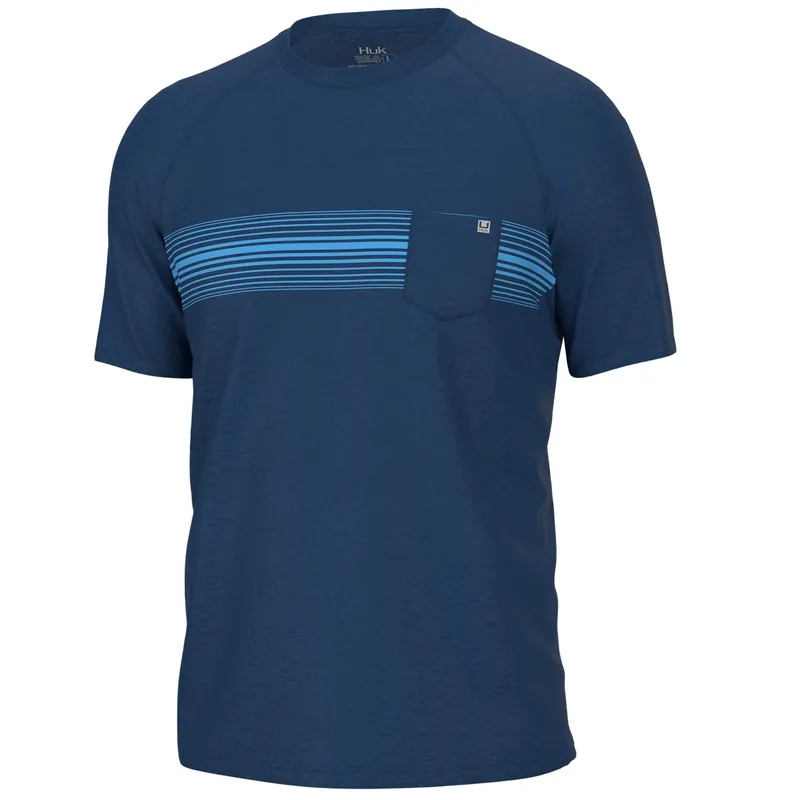 Men‘s Waypoint Ss Crew Baraboo Strip - Set Sail - Medium