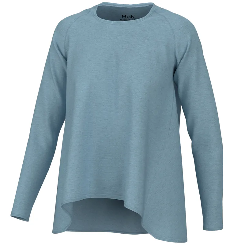 Women‘s Waypoint Flow Crew - Crystal Blue - Large