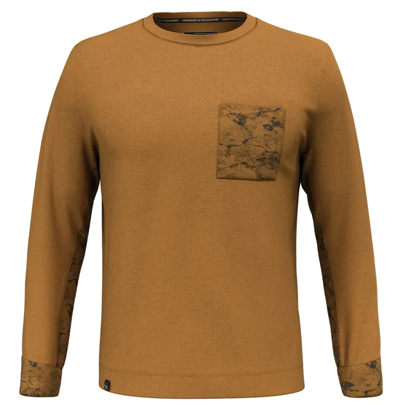 Men‘s Lavaredo Hemp Pullover - Golden Brown - Small