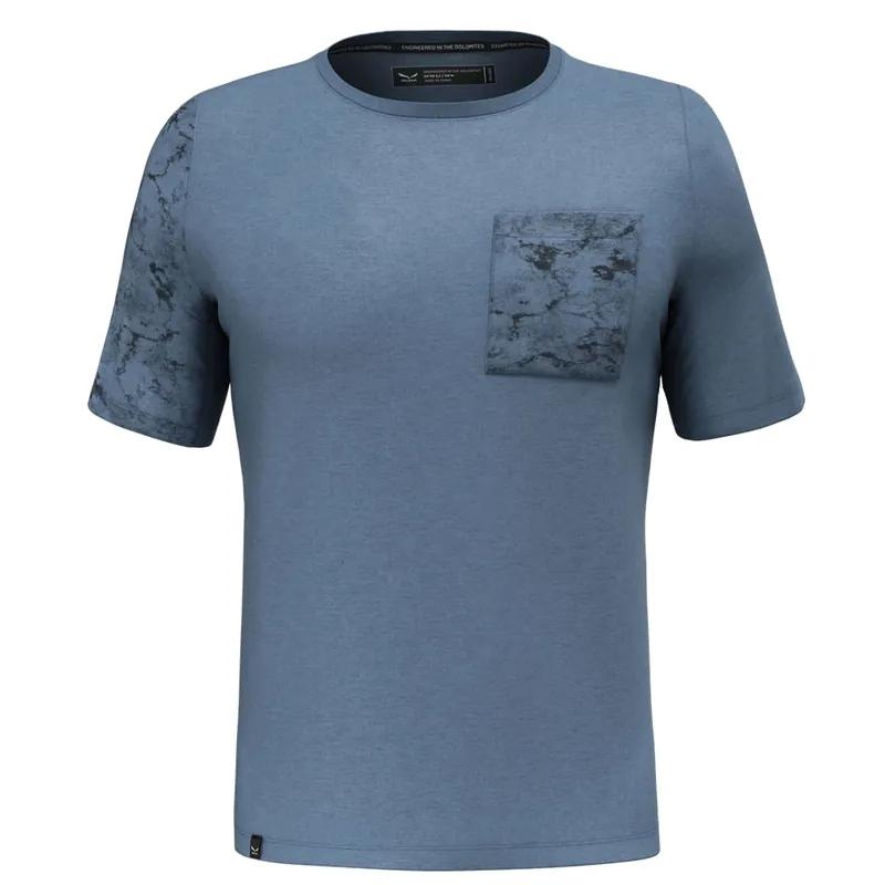 Men‘s Lavaredo Hemp Pocket T-shirt - Java Blue - Small