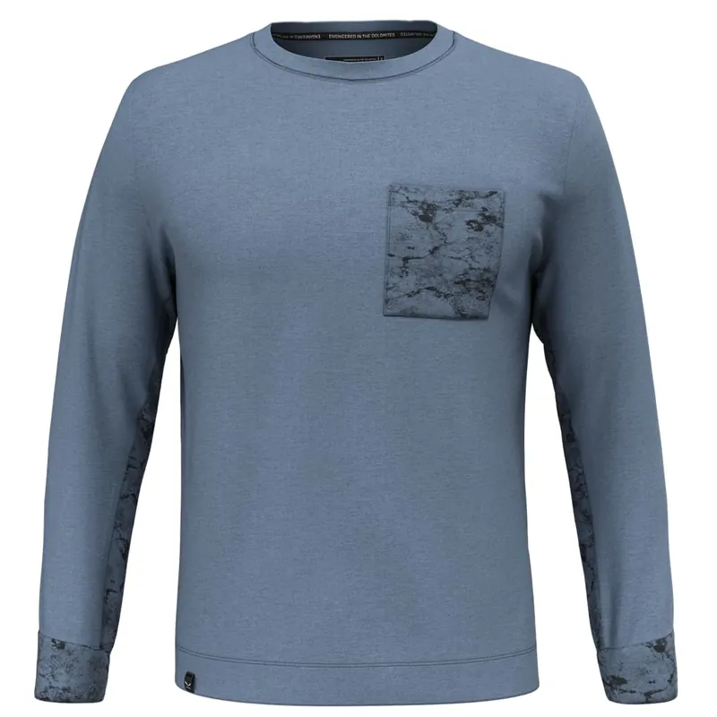 Men‘s Lavaredo Hemp Pullover - Java Blue - Large