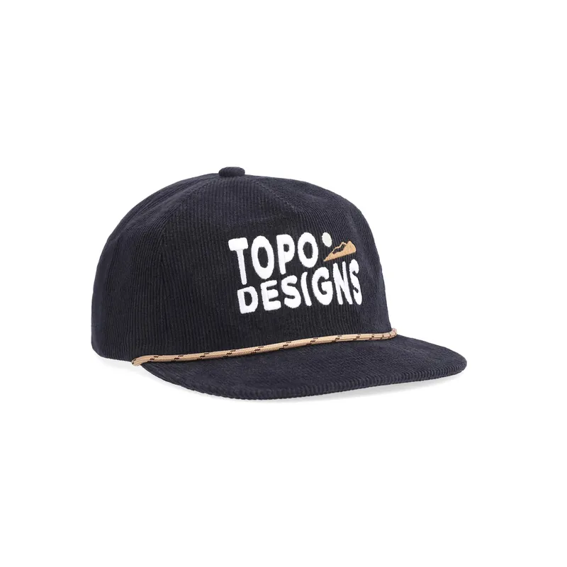 Corduroy Sunrise Trucker Hat - Black - One Size