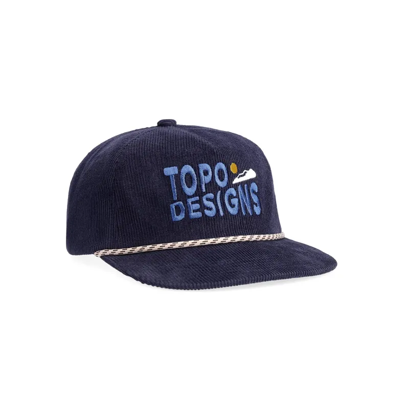 Corduroy Sunrise Trucker Hat - Navy - One Size