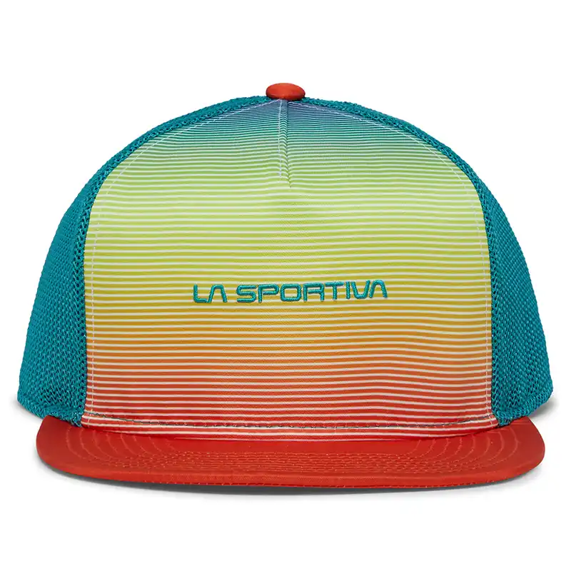 Fade Trucker - Cherry Tomato/lagoon - Small