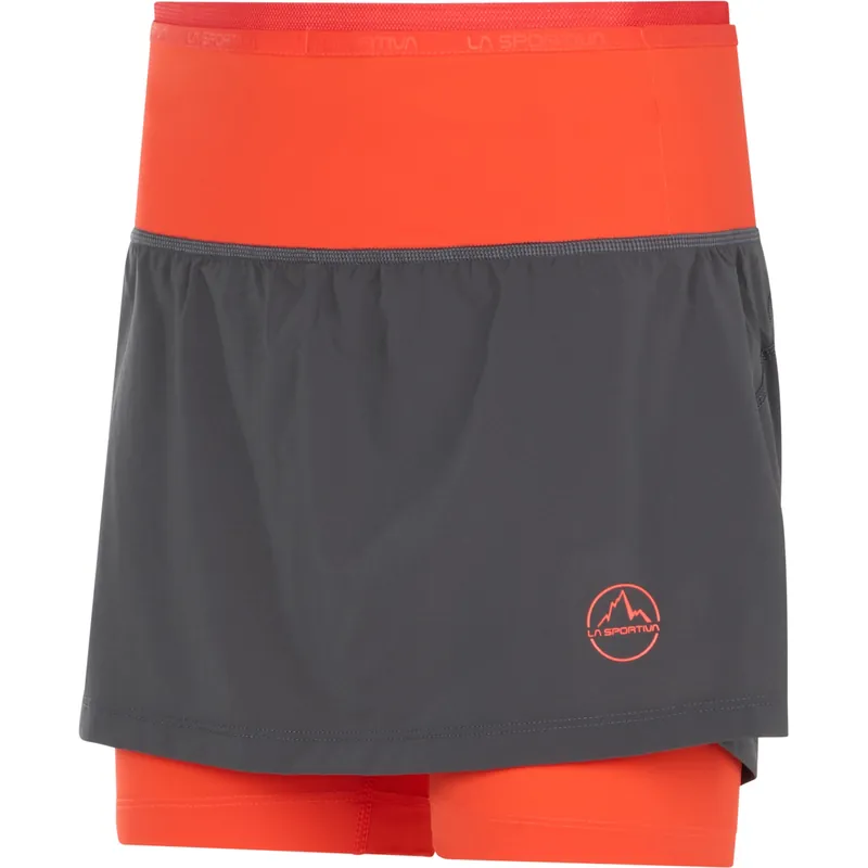 Women‘s Swift Ultra Skirt 5 - Carbon/cherry Tomato - Small
