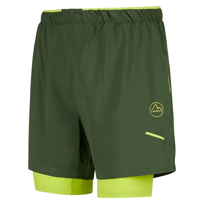 Men‘s Trail Bite Short - Forest/lime Punch - XL