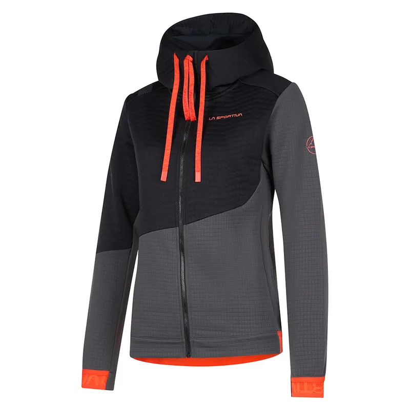 Women‘s Method Hoody - Carbon/cherry Tomato - Medium