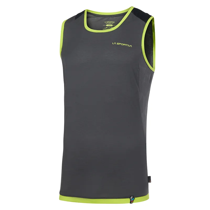 Men‘s Crimp Tank - Carbon/lime Punch - XL