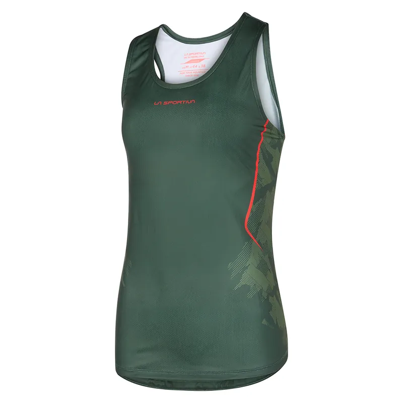 Women‘s Pacer Tank - Forest/green Banana - Medium