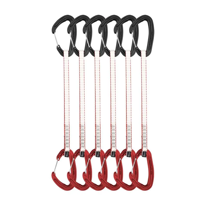 Alpha Wire Quickdraw 6 Pack - Matt Grey/red - 25cm
