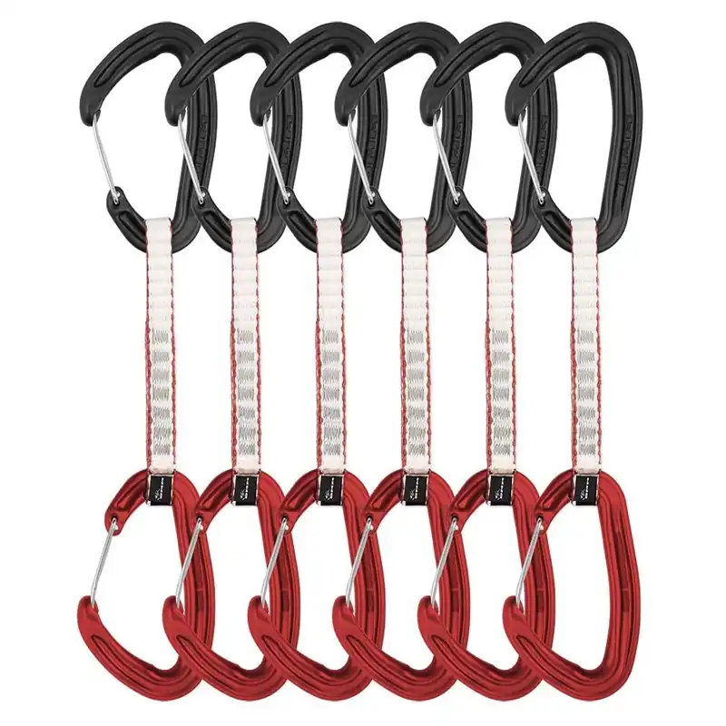 Alpha Wire Quickdraw 6 Pack - Matt Grey/red - 12 cm