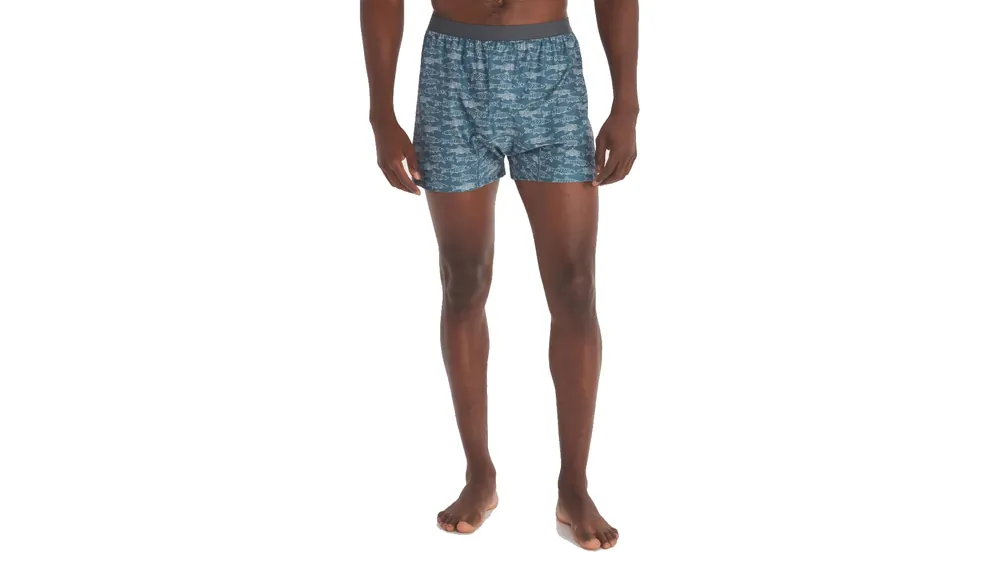 Men‘s Give-n-go 2.0 Boxer - Steel Blue Fish - Small