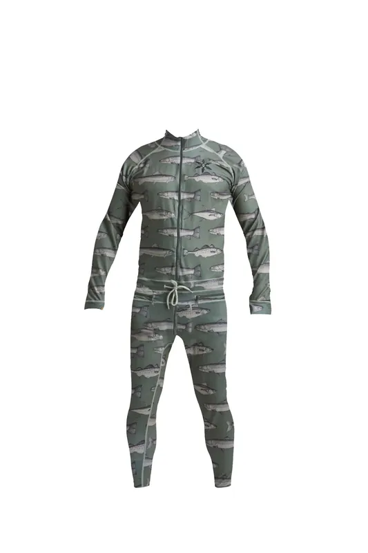 Men‘s Hoodless Ninja Suit - Olive Fish - Small