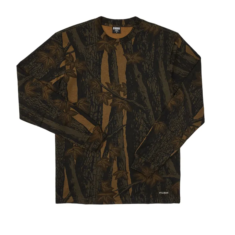 Men‘s L/s Pioneer Graphic T-shirt - Maplebark - XS