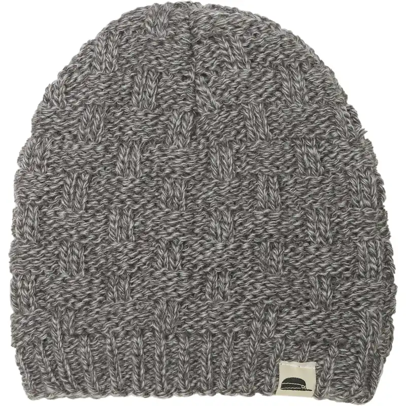 Basketweave Beanie - Marbled Grey