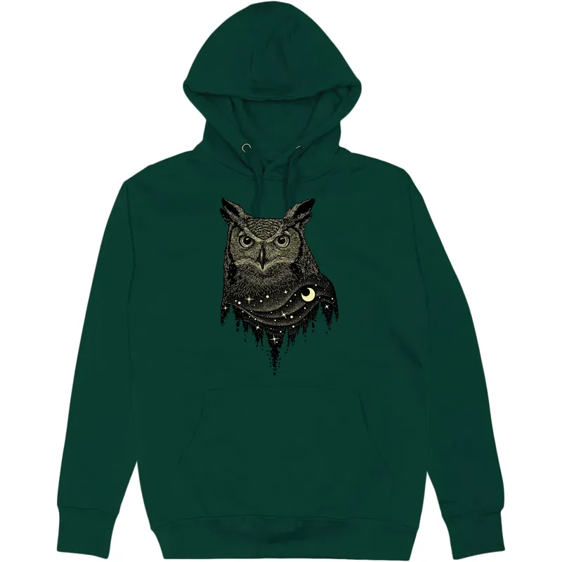 Artist Series Pullover Hoodie - Owl - Large