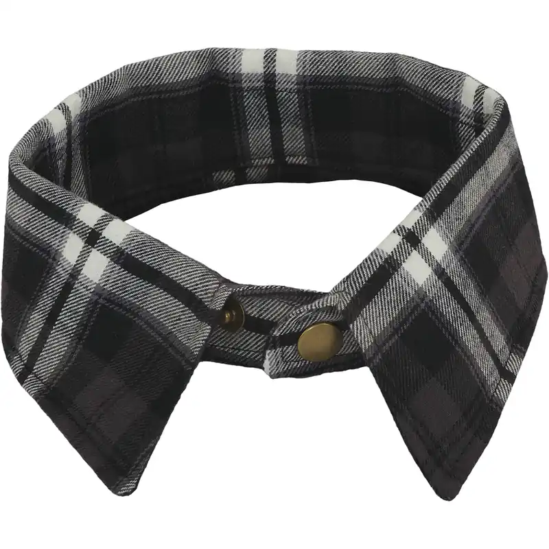 The Furry Friend Shirt Collar - Black/white - Large