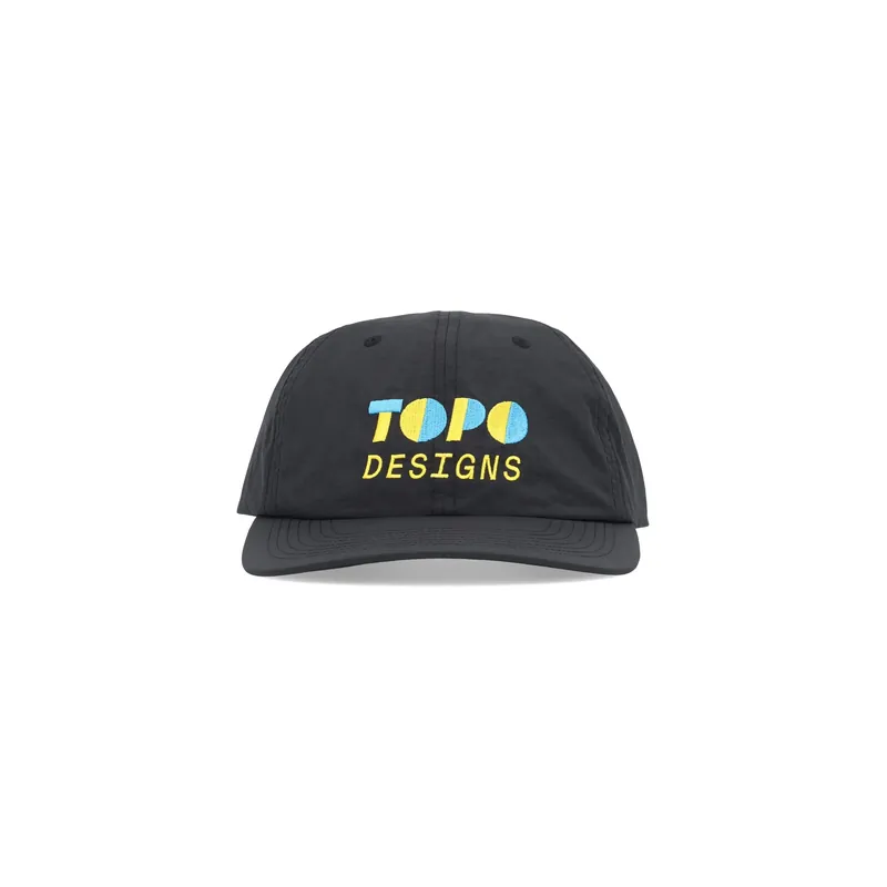 Nylon Ball Cap - Split - Black